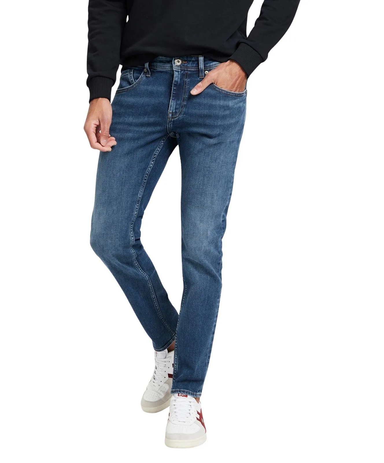 Herren Jeans Jimi von Cross in Dark Mid Blue