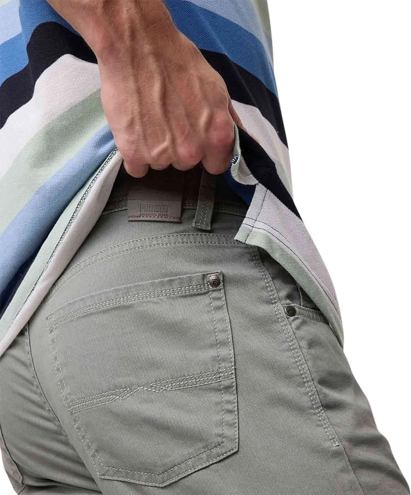 Herren Hose Rando Megaflex von Pioneer in Deep Lichen Green