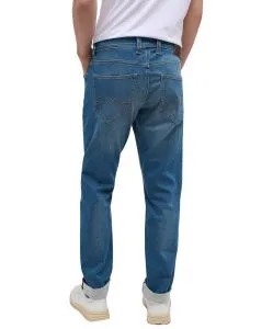 Mustang Oregon Slim K Jeans in mittelblauer Uesd-Waschung