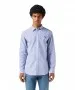 Herren Hemd Long Sleeve 1 Pocket Shirt von Wrangler in Blue