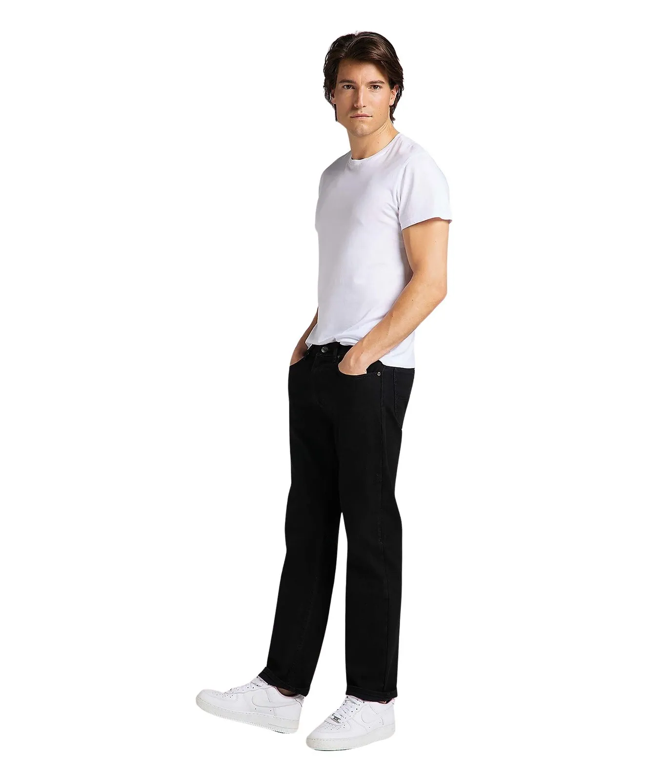 Herren Shirt Twin Pack Crew von Lee in White