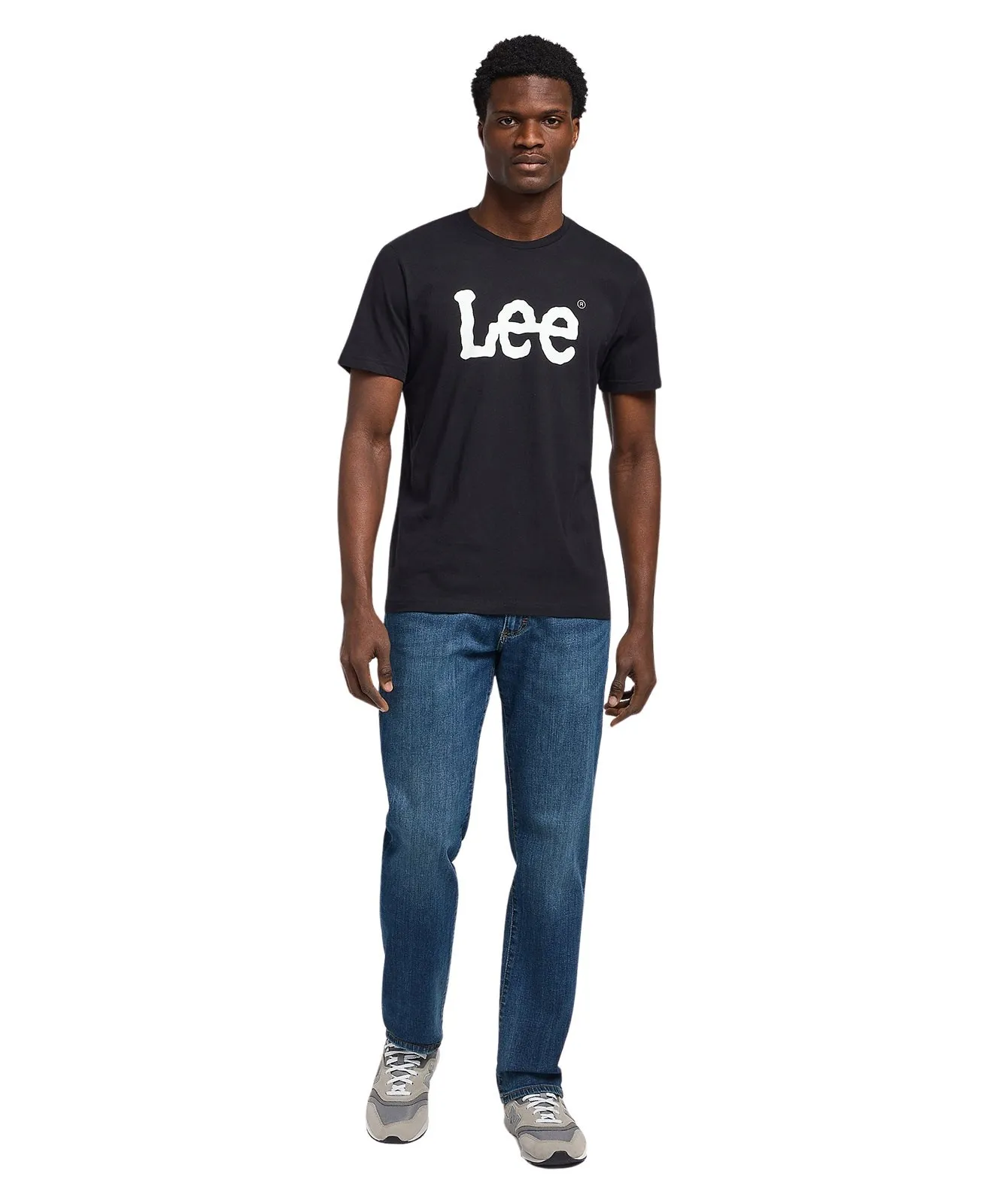 Herren Shirt Wobbly Logo Tee von Lee in Black