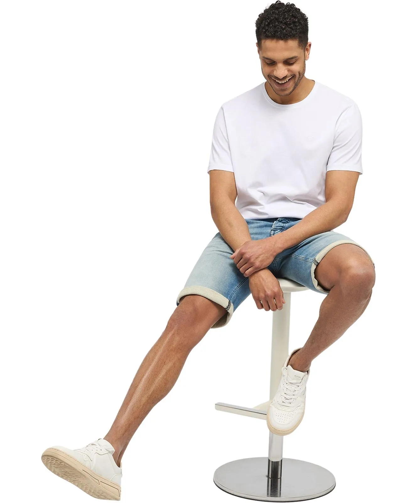 Herren Jeans Chicago Short von Mustang in Light Blue