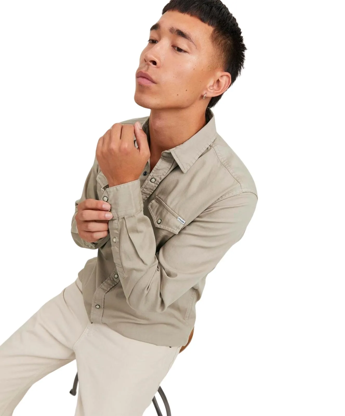Herren Hemd Heridan Shirt von Jack & Jones in Crockery
