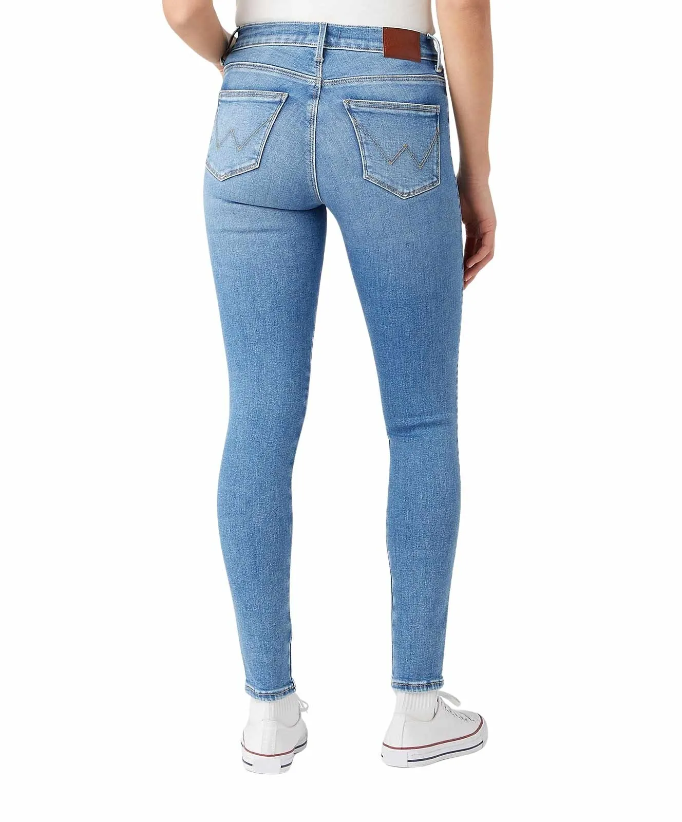 Damen Jeans High Skinny von Wrangler in Blue Love
