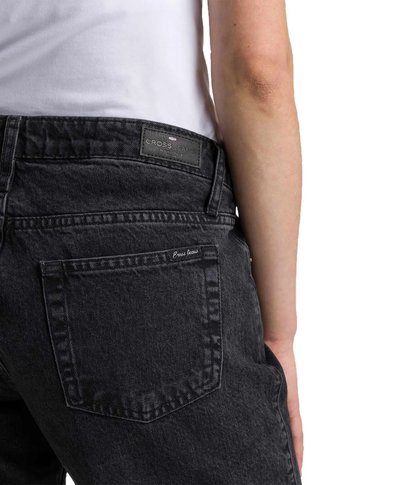 Damen Jeans Lily von Cross in Vintage Dark Grey