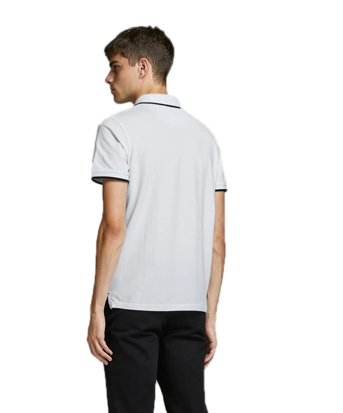 Herren Shirt Epaulos von Jack & Jones in White