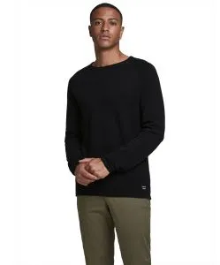 Jack & Jones Strickpullover Hill in schwarzem Black