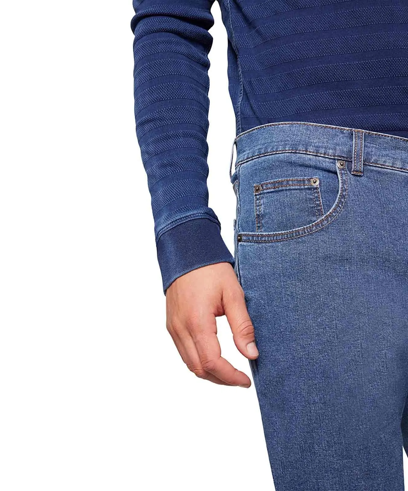 Herren Jeans Ron von Pioneer in Blue Stonewash