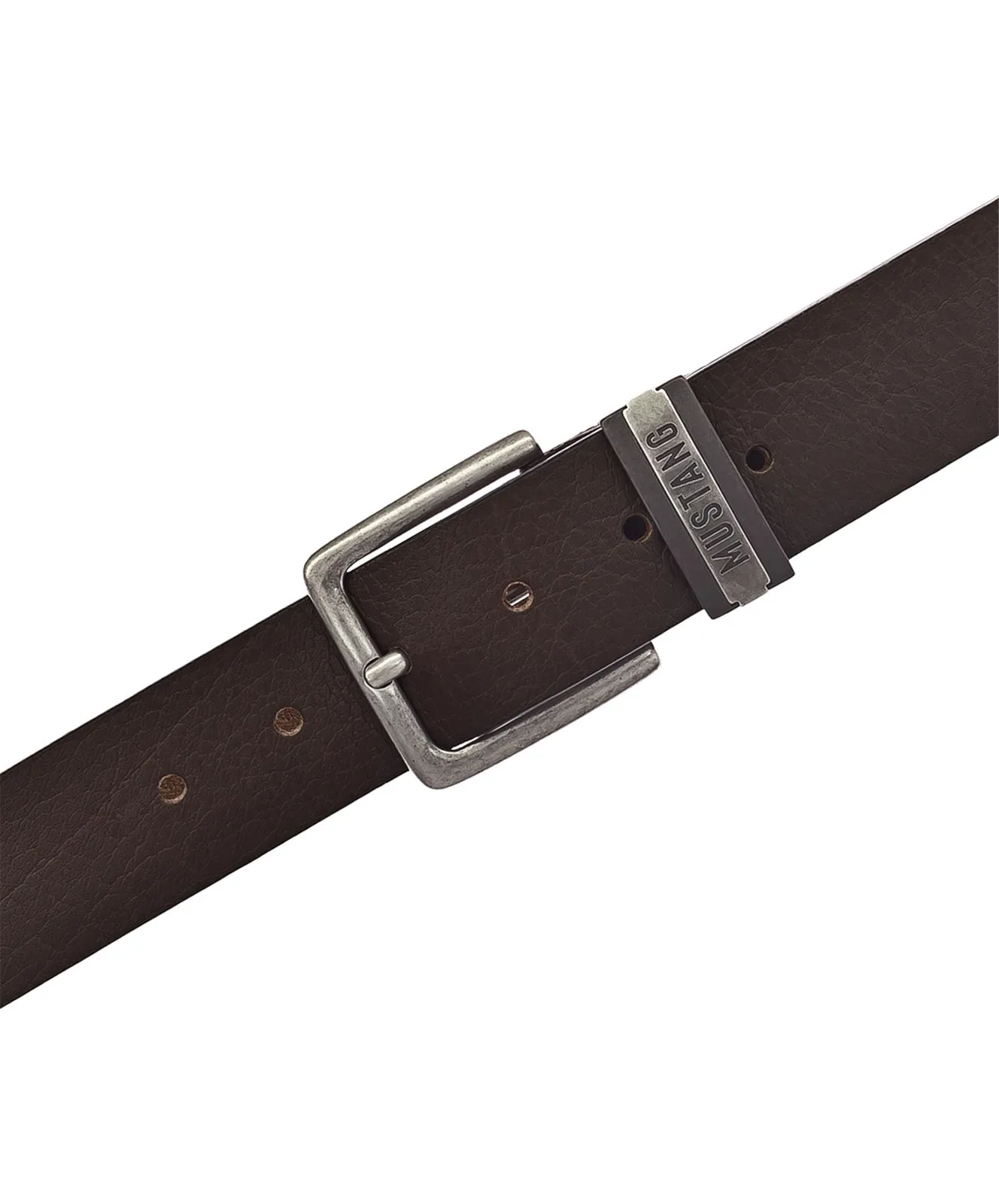 Damen Gürtel 40 mm Gürtel von Mustang in Dunkelbraun