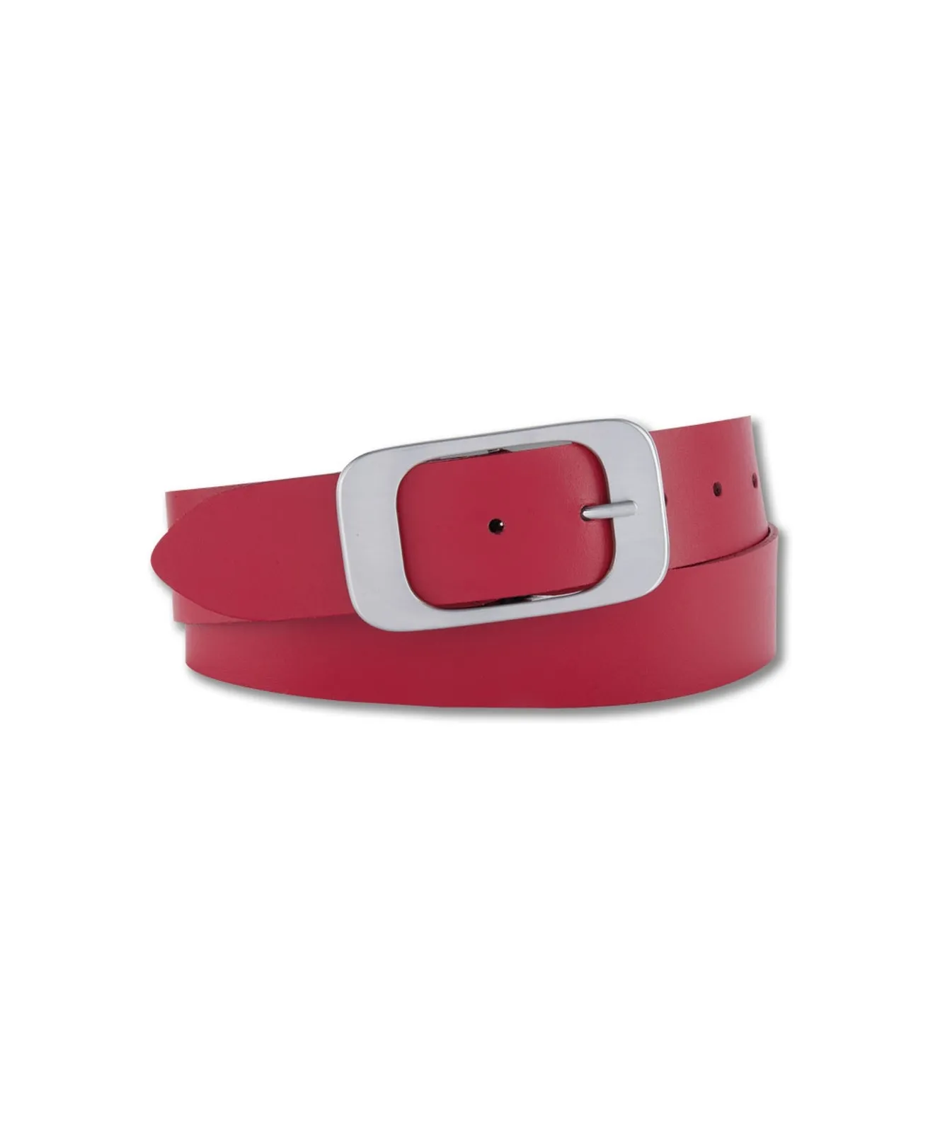 Damen Gürtel 4cm Softledergürtel  von Bernd Götz in Rot