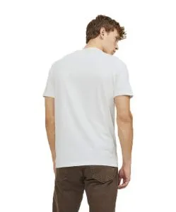 Jack & Jones T-Shirt mit Splitneck in Cloud Dancer