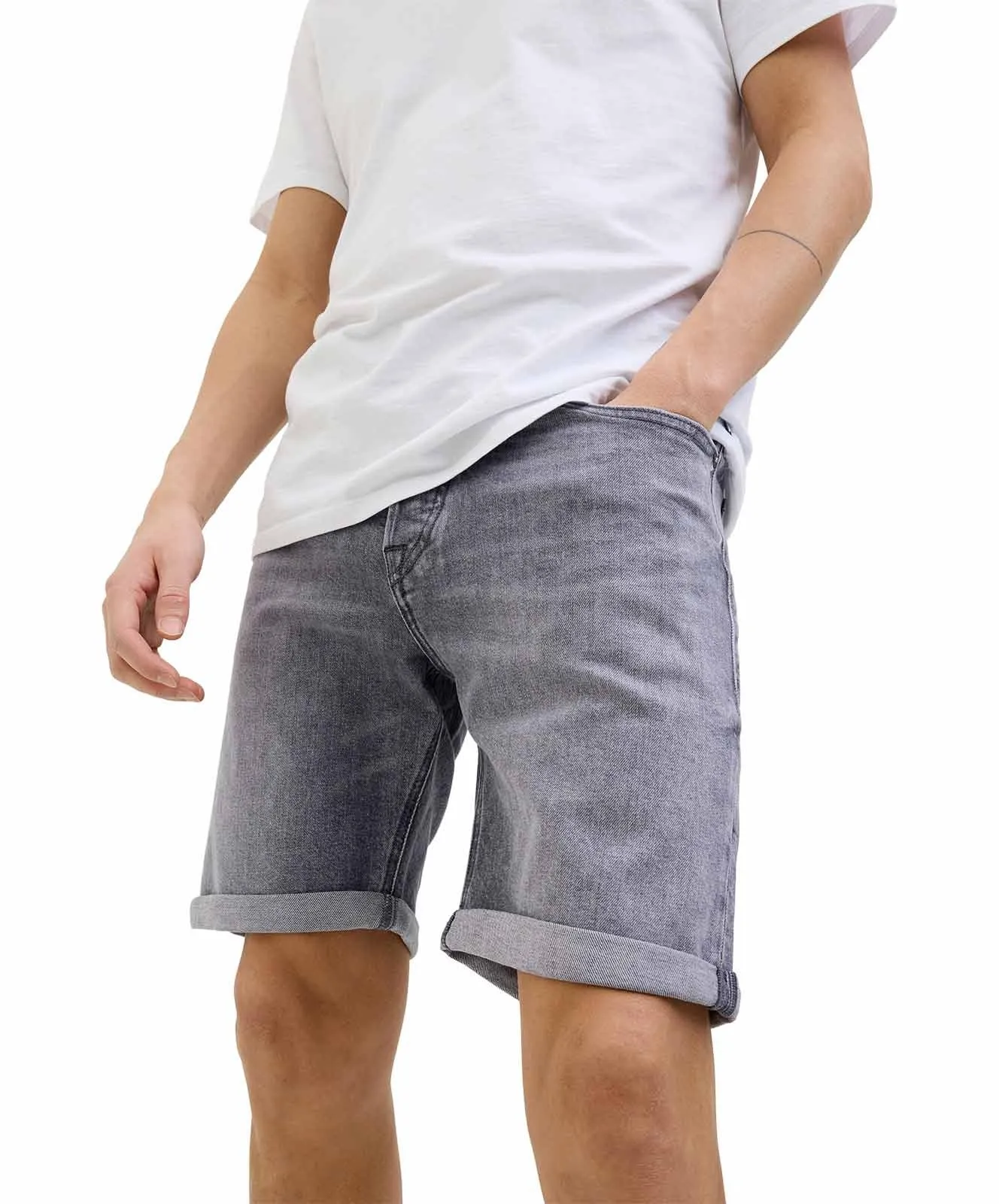 Herren Jeans Rick Original von Jack & Jones in Grey Denim