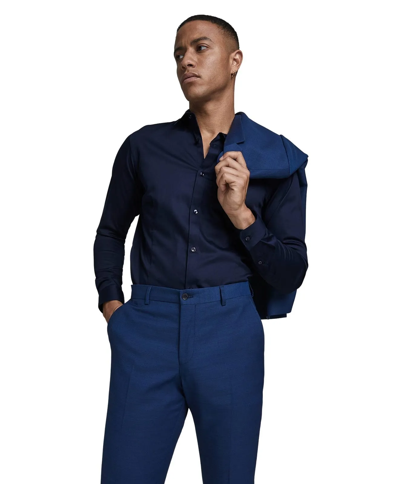 Herren Hemd Parma von Jack & Jones in Navy Blazer