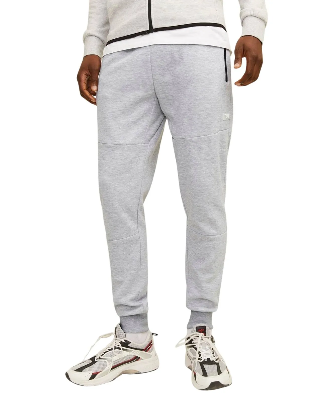 Herren Hose Will von Jack & Jones in Light Grey Melange