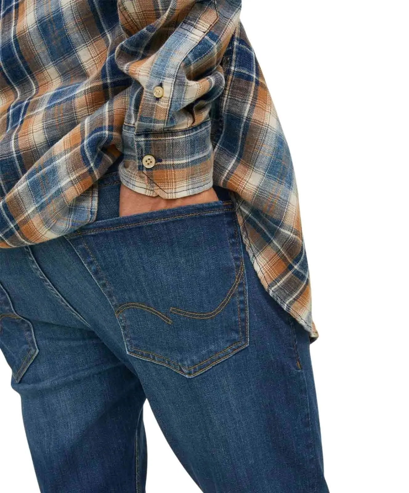Herren Jeans Glenn Original von Jack & Jones in Blue Denim