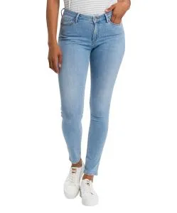 Cross Jeans Skinny Fit Alan mit High Waist in hellblau