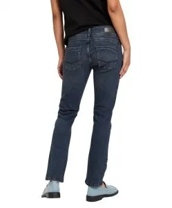 Cross Jeans Regular Fit Loie in Blue Black mit Doppelknopf