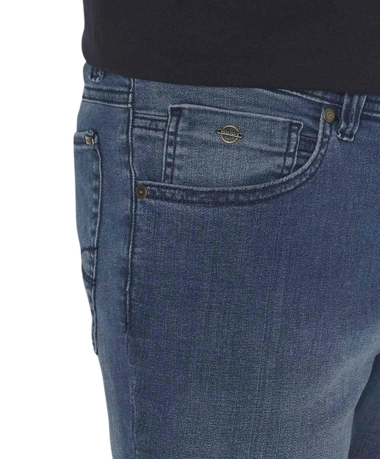 Herren Jeans Ranger Pipe Bermuda von Paddocks in Light Blue Used