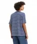 Herren Shirt Skate Graphic Tee von Levis in Breton Stripe Cream And Blue