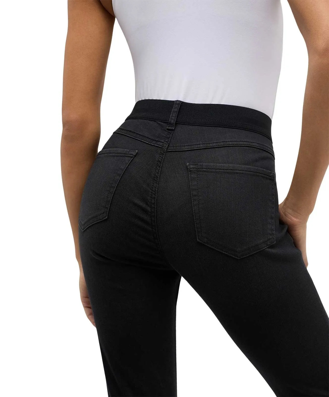 Damen Jeans One Size Fits All von Angels in Anthracite Used Buffi Crinkle
