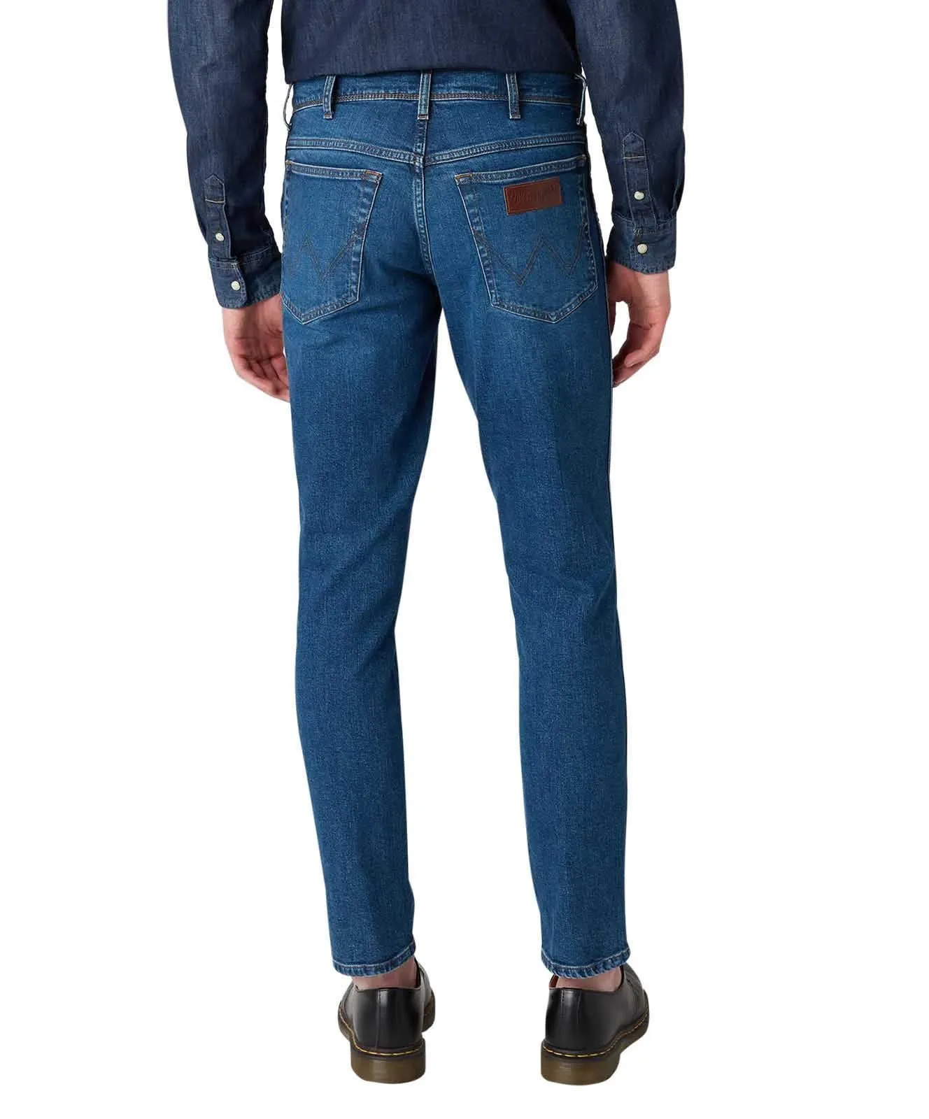 Wrangler Herren Jeans Texas Slim in blauem Game On