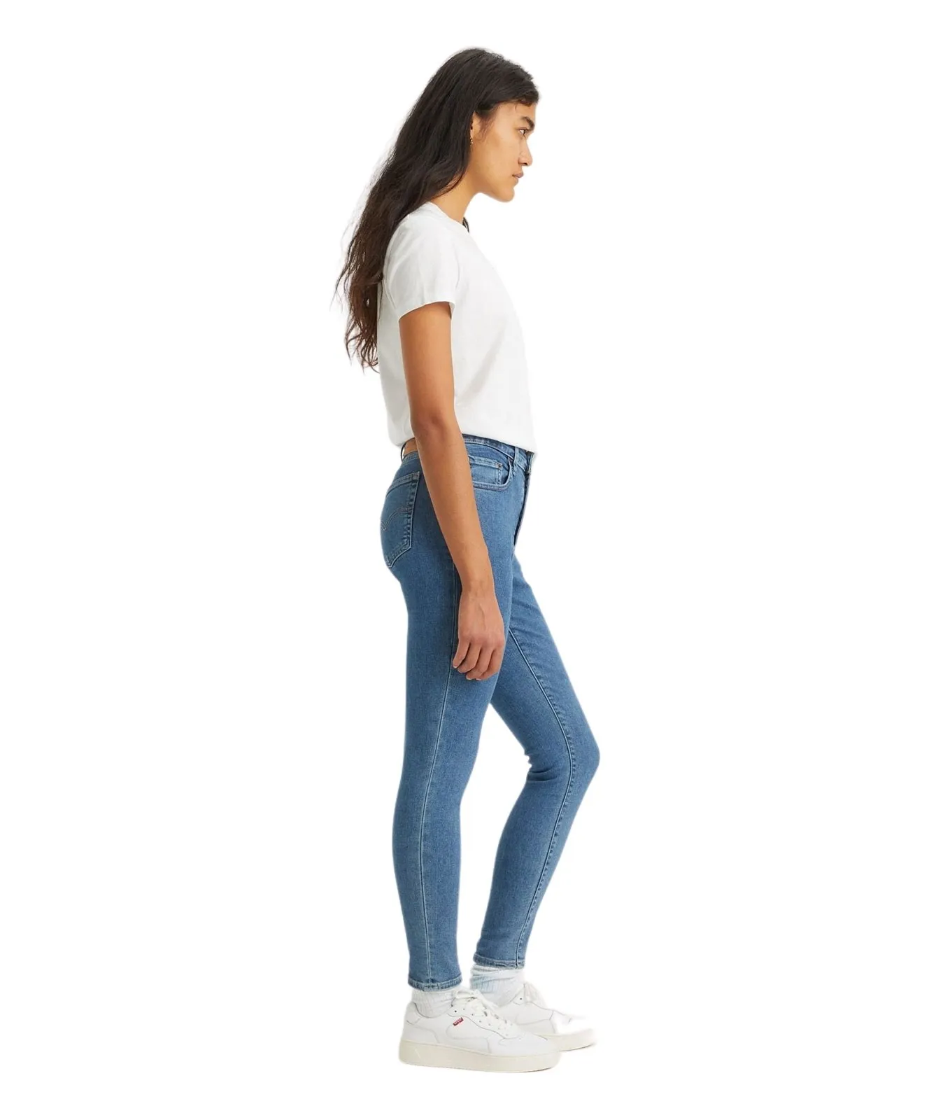 Damen Jeans 721 High Rise Skinny von Levis in Beach Break Stone