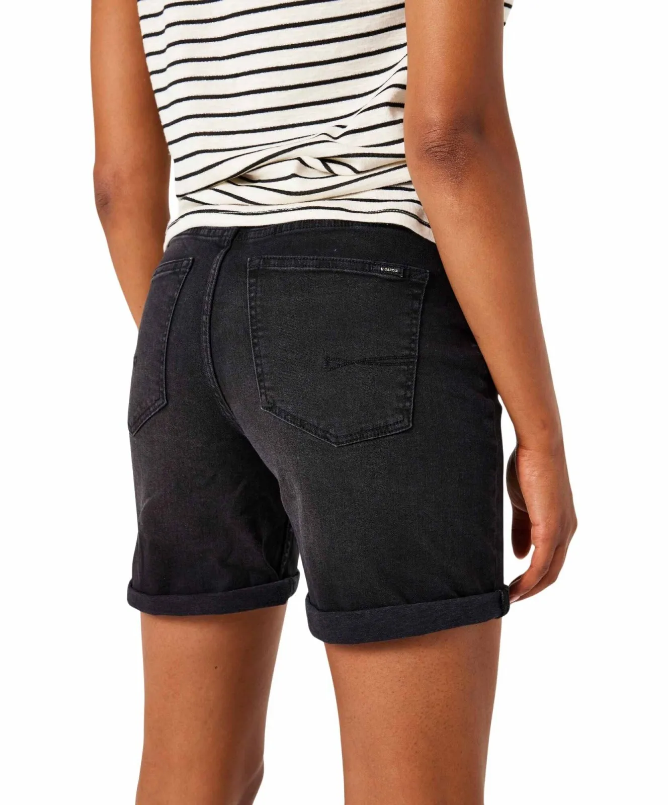 Damen Jeans Celia Bermuda von Garcia in Dark Used