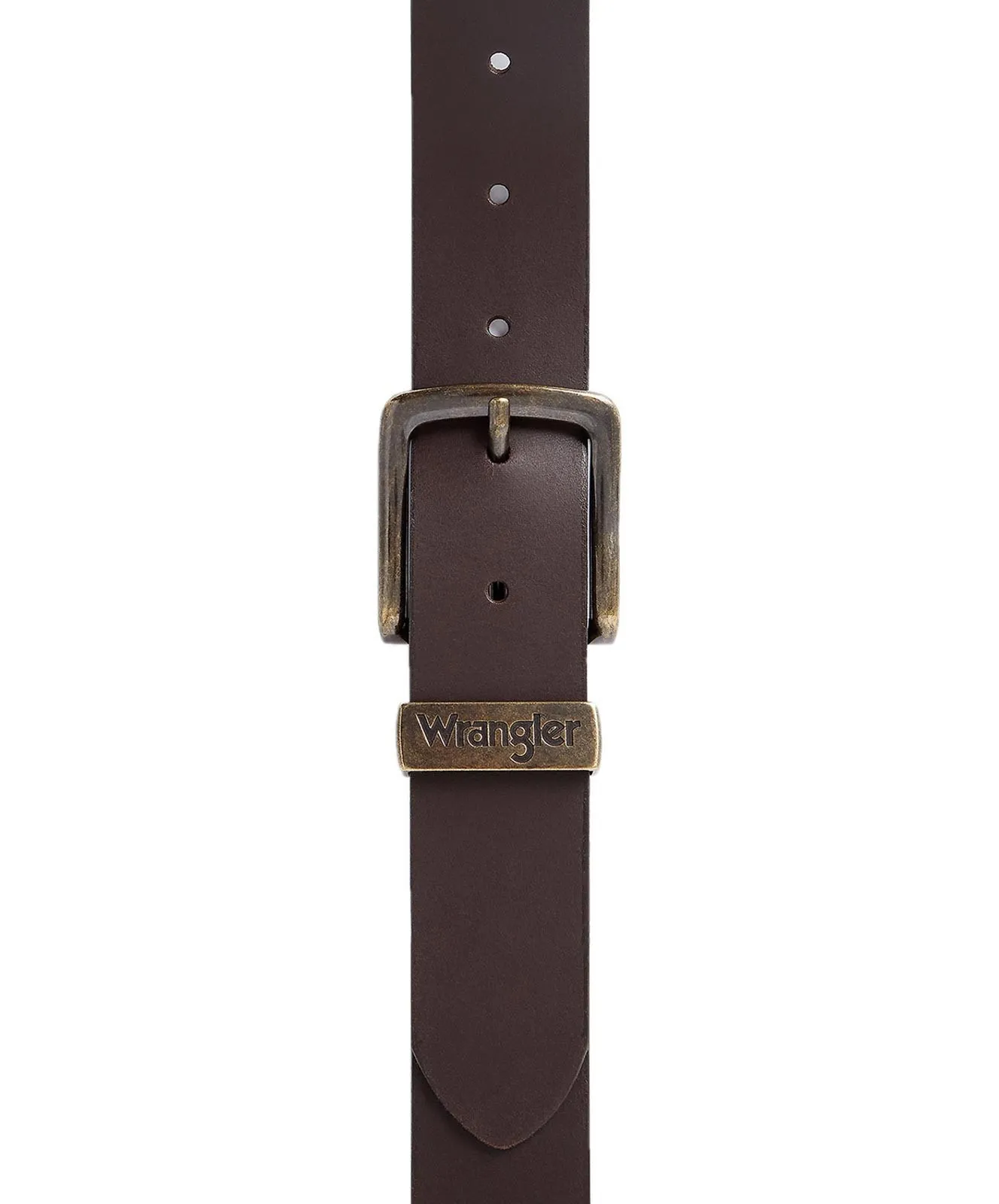 Herren Gürtel Stitched Belt von Wrangler in Brown