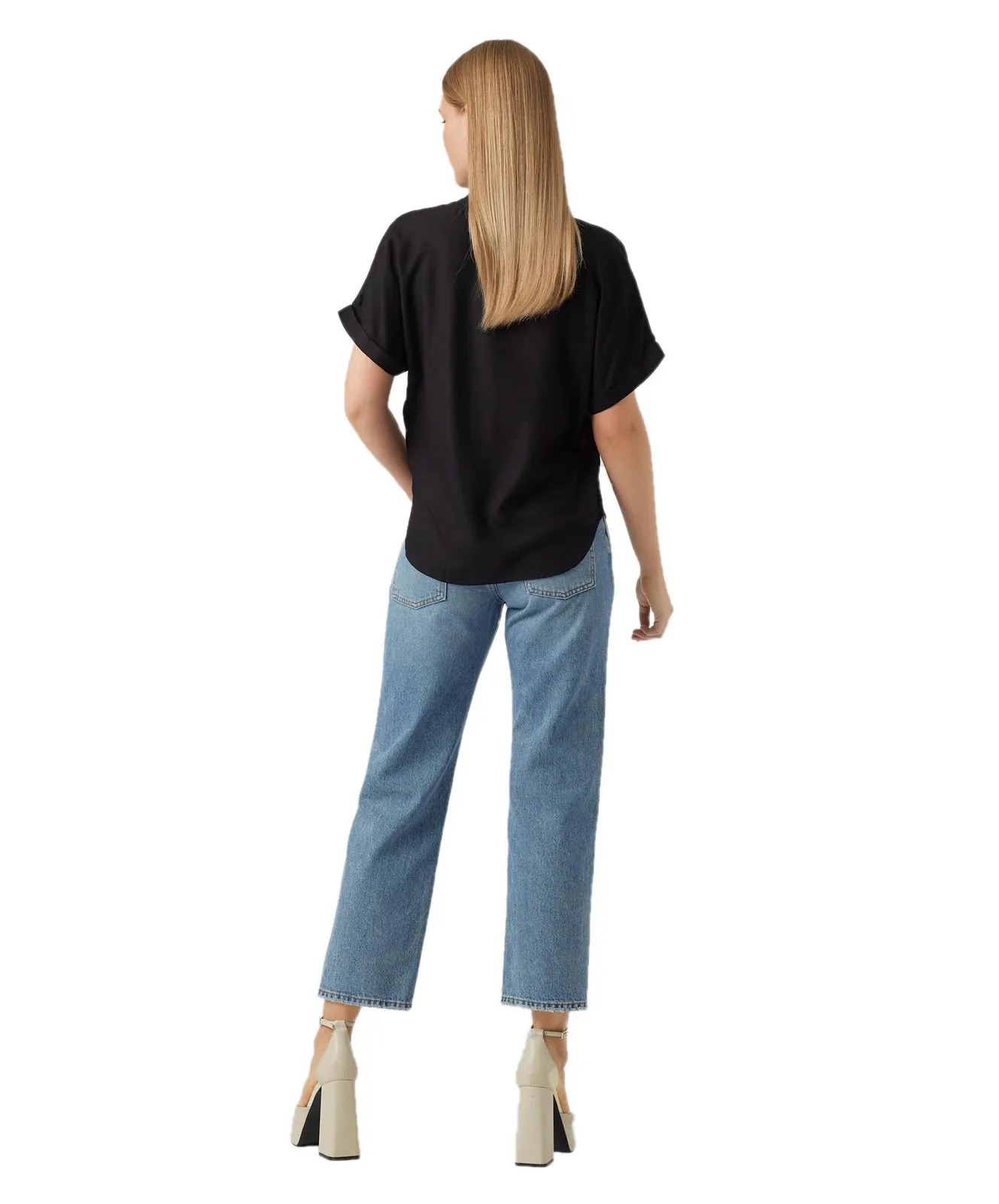 Damen Shirt Beauty von Vero Moda in Black