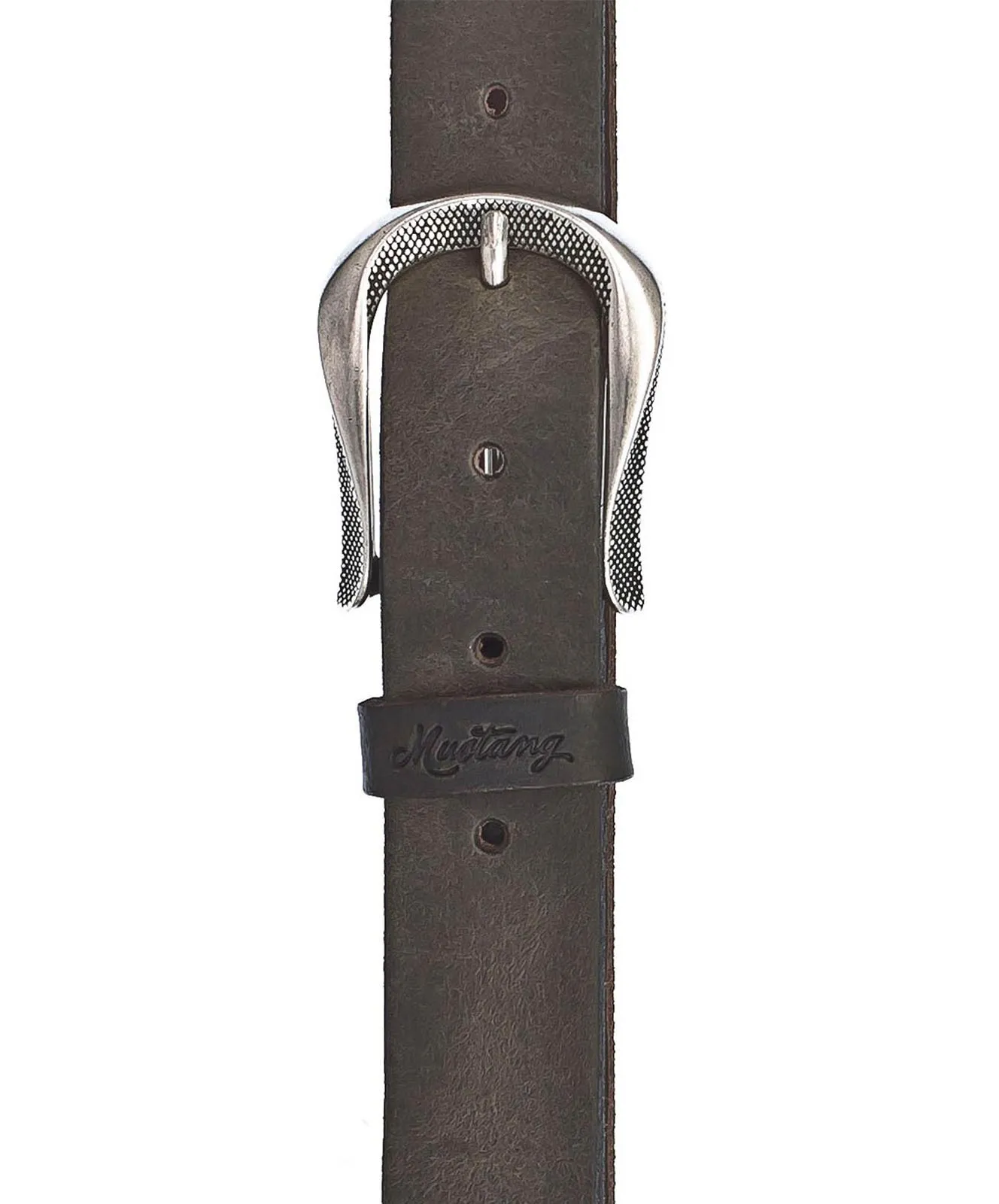 Damen Gürtel 30 mm Ledergürtel mit Schließe von Mustang in Dunkelbraun