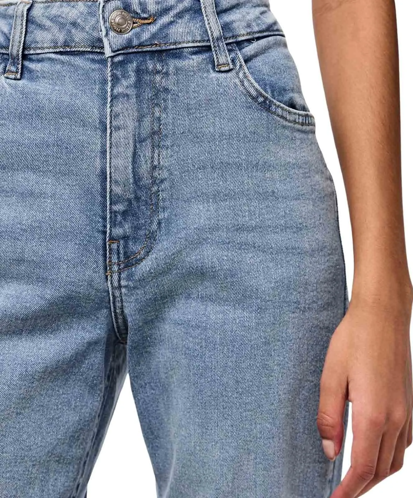 Damen Jeans Kelly von Pieces in Light Blue Denim