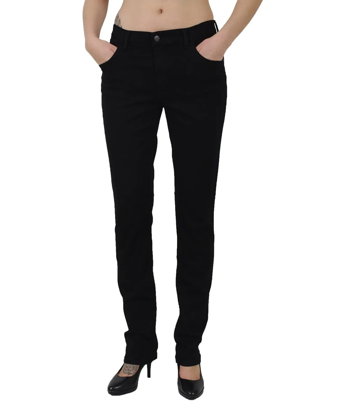 Damen Jeans Kate von Pioneer in Black Black Rinse