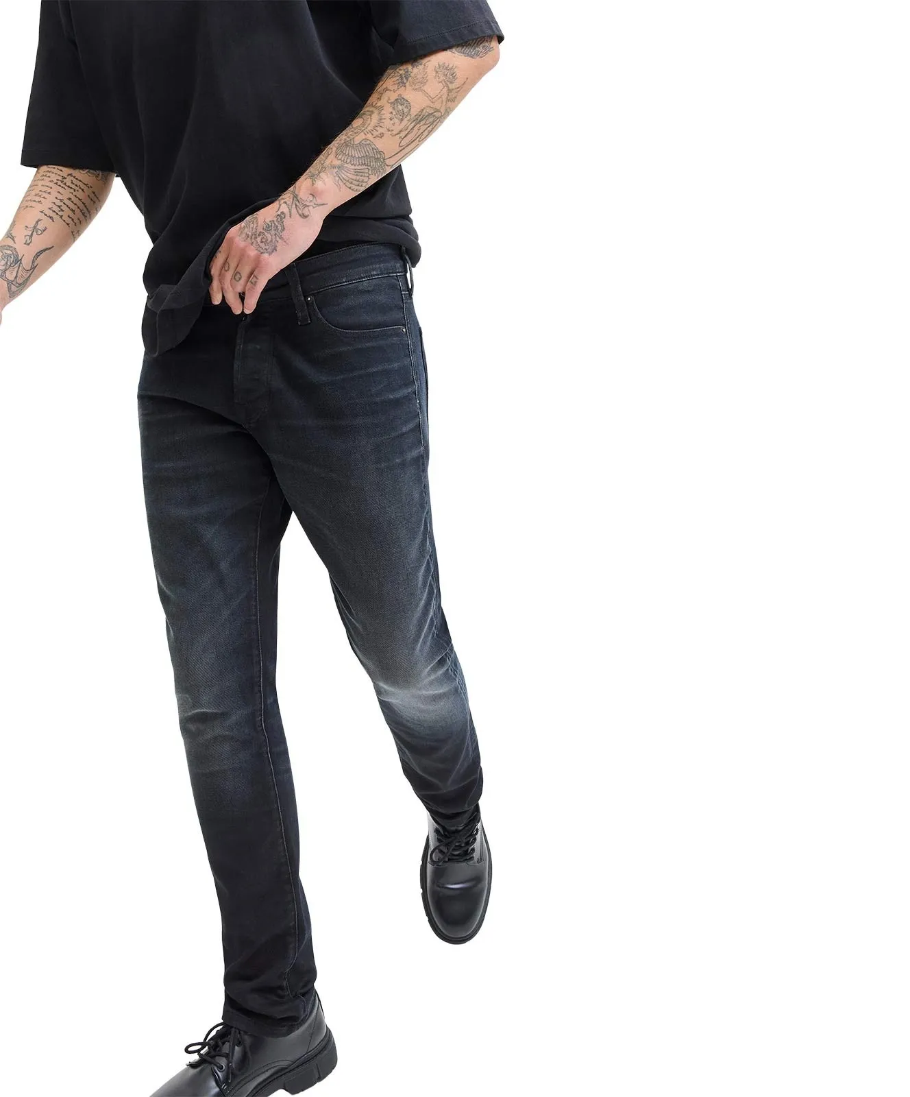 Herren Jeans Glenn Icon von Jack & Jones in Blue Denim