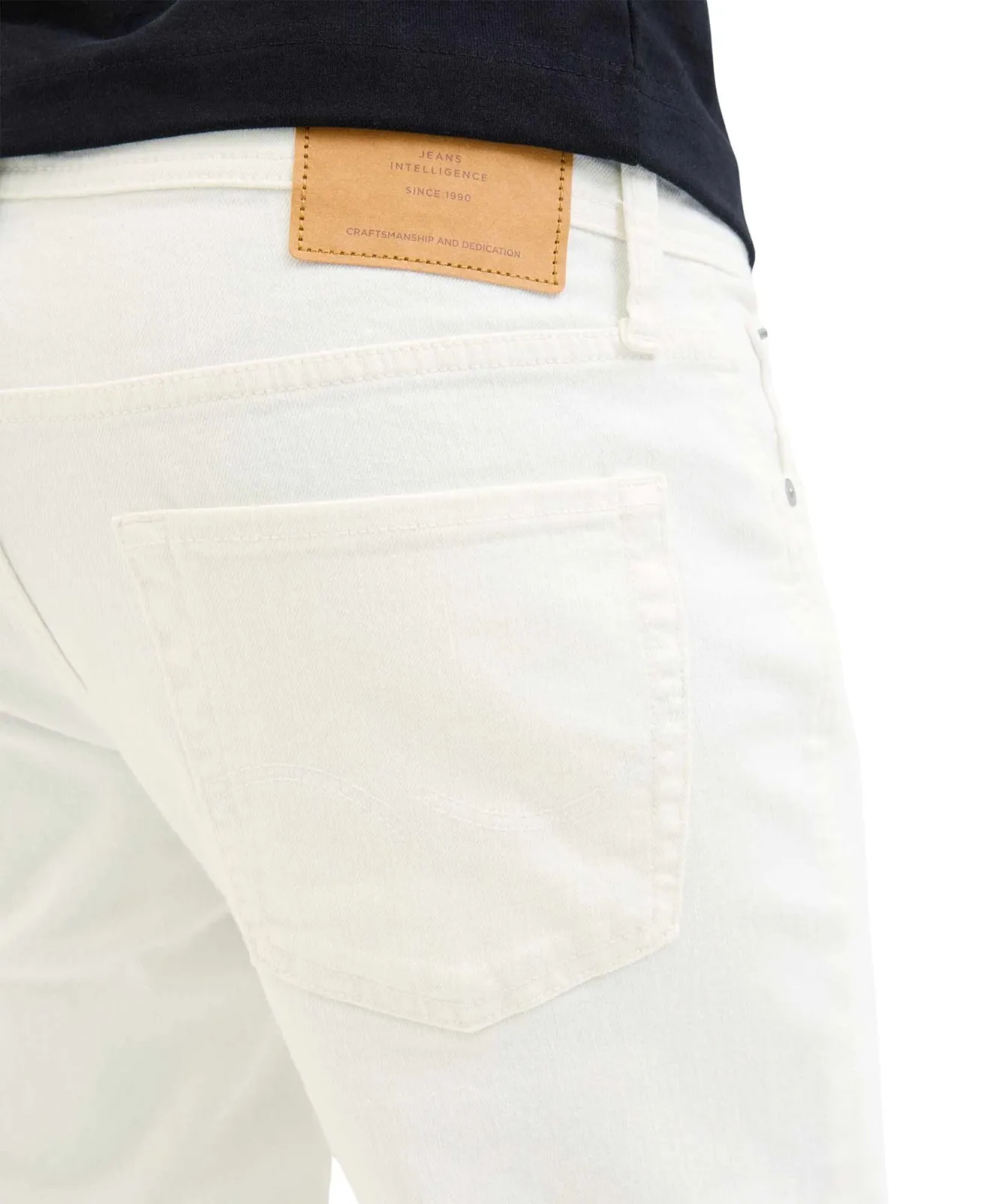 Herren Jeans Glenn Original von Jack & Jones in White Denim