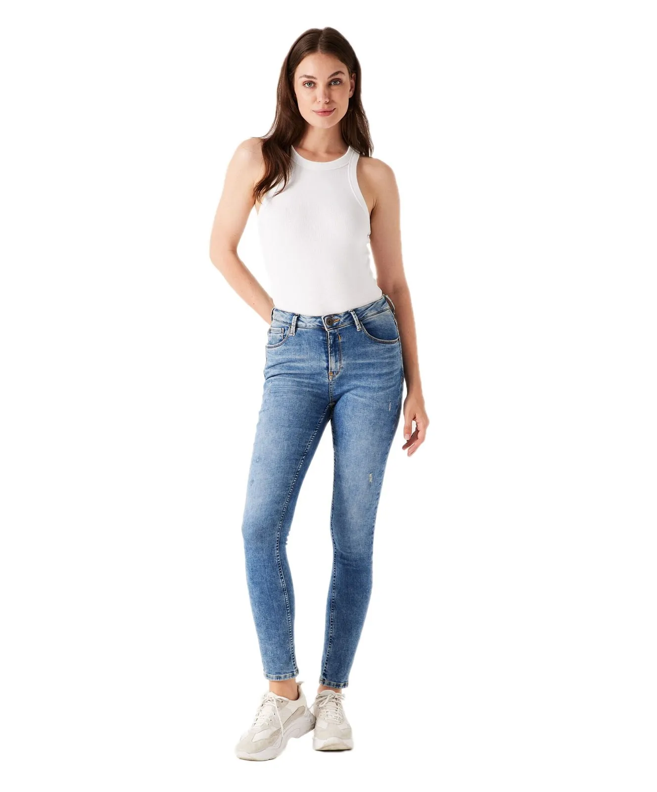 Damen Jeans Celia von Garcia in Vintage Used