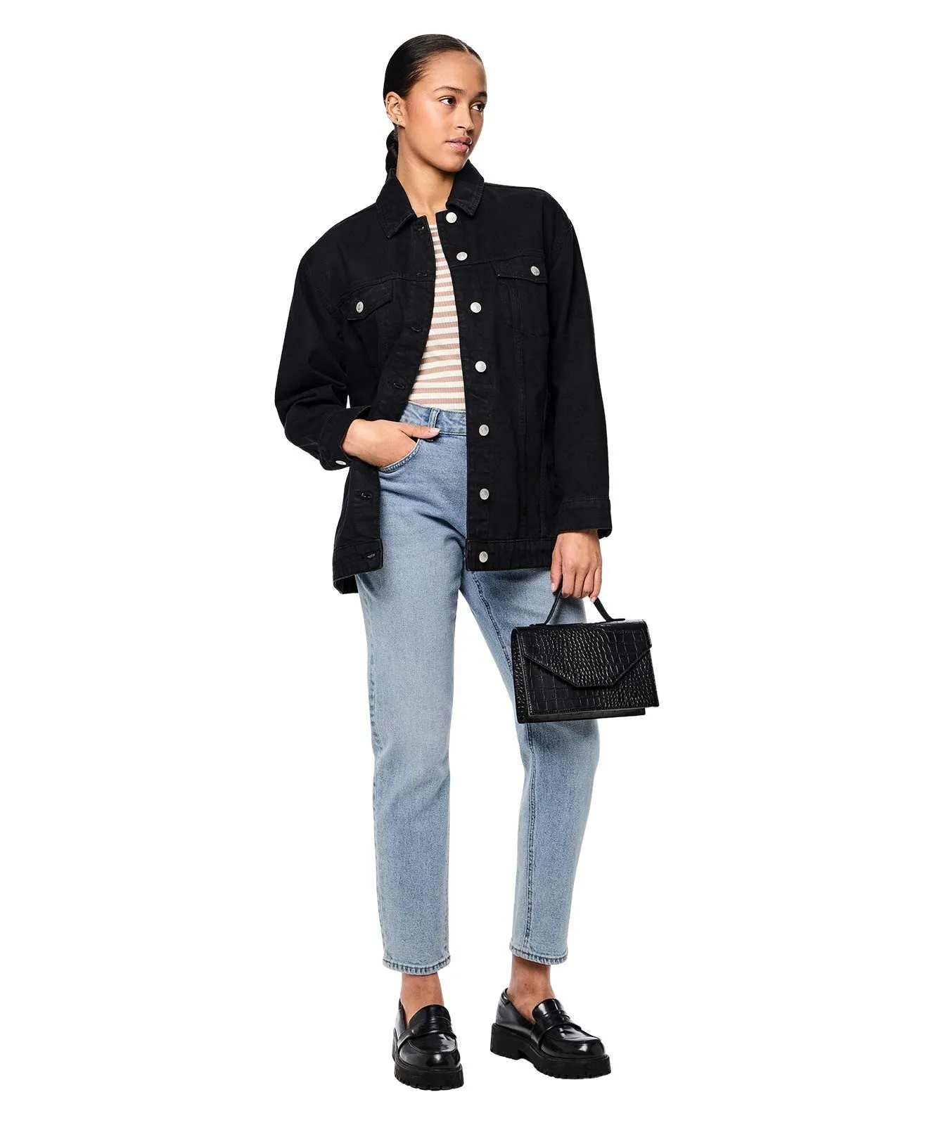 Damen Jeans Bella von Pieces in Light Blue