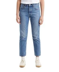 Levi's 501 Crop 501 Jeans mit ⅞ Länge in Mittelblau