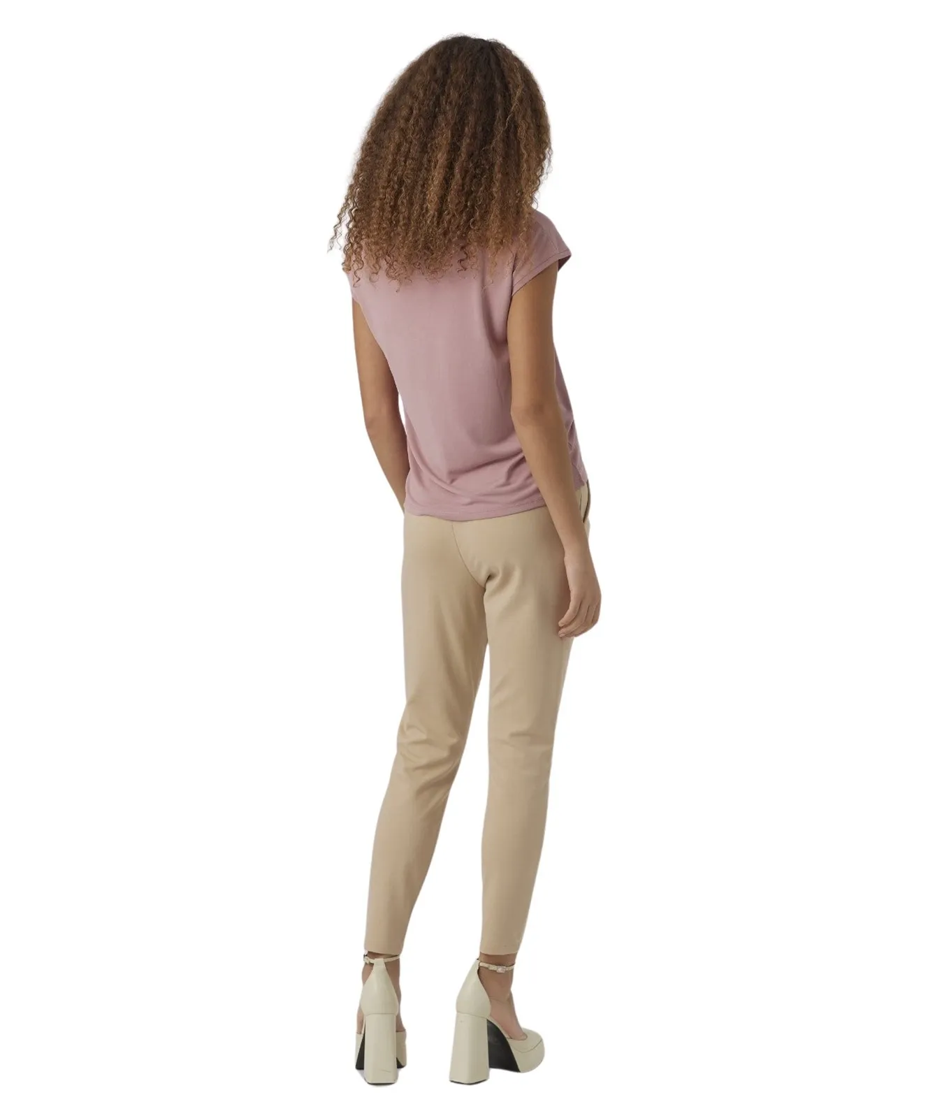 Damen Shirt Filli V-Neck von Vero Moda in Nostalgia Rose
