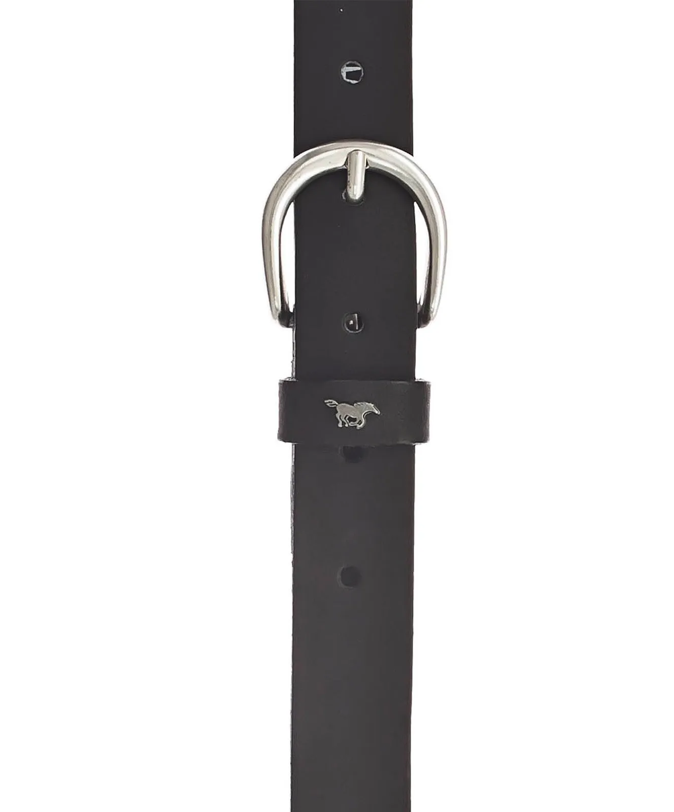 Damen Gürtel 2,5cm Ledergürtel mit Schließe von Mustang in Schwarz