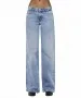 Damen Jeans Selma von Pieces in Light Blue Denim