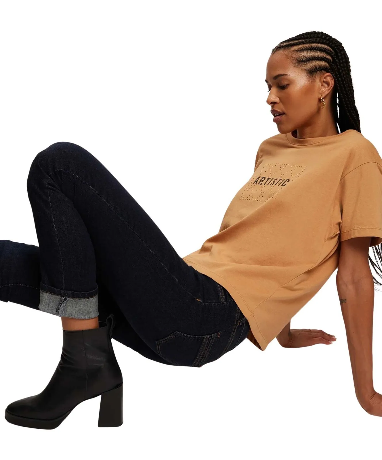 Damen Jeans Anya von Cross in Dark Blue