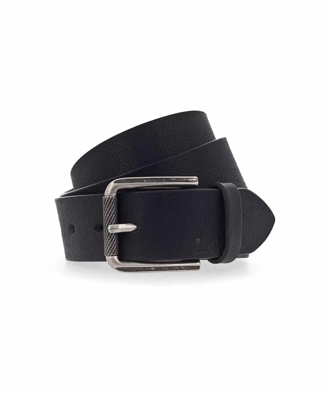 Herren Gürtel 4cm Vollrindledergürtel mit Schließe von Mustang in Schwarz