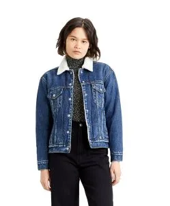 Levis Jeansjacke Ex-Boyfriend mit flauschigem Sherpa