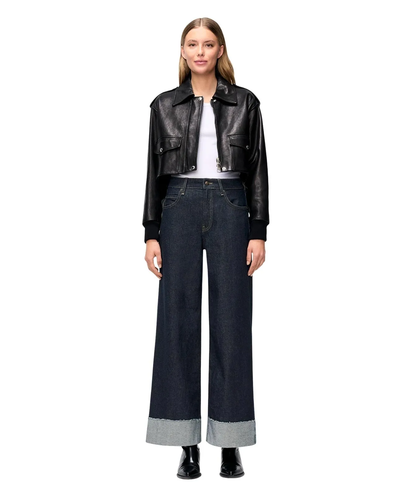 Damen Jeans Nevada Superwide von MAC in Fashion Rinsed