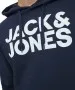 Herren Pullover Corp Logo Sweat Hood von Jack & Jones in Navy Blazer