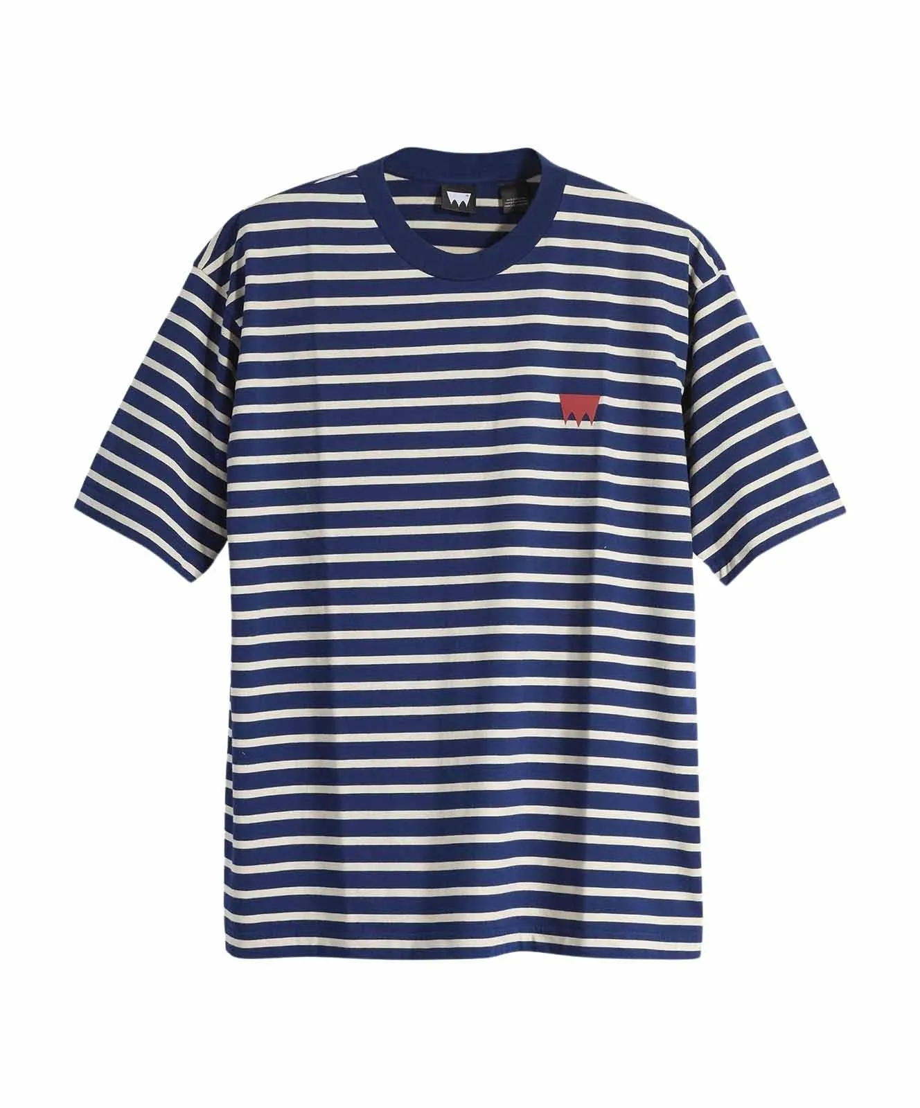 Herren Shirt Skate Graphic Tee von Levis in Breton Stripe Cream And Blue