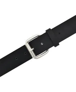 Mustang Ledergürtel 4cm breit mit Dornschließe in Schwarz