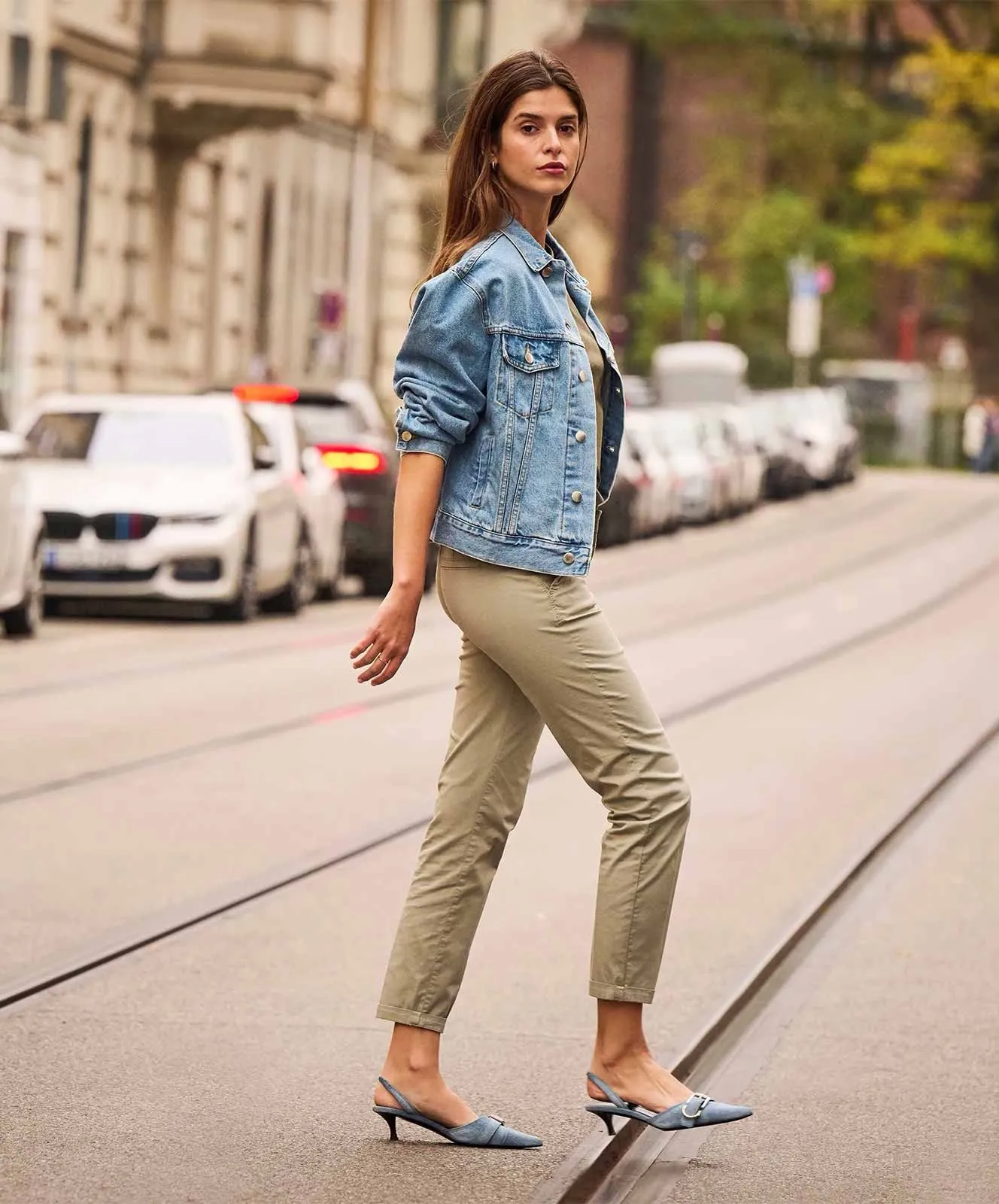 Damen Hose Chino Turn Up von MAC in Dried Rosemary