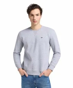 LEE Pullover Crew Sweatshirt in Hellgrau